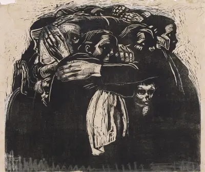 The mothers, 1921 av Käthe Kollwitz