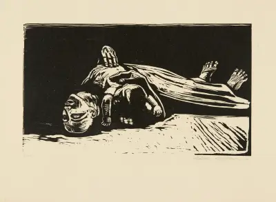 The Widow II (Die Witwe II) av Käthe Kollwitz