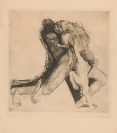 Tod und Frau av Käthe Kollwitz