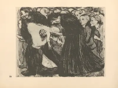 Überfahren, 1925 av Käthe Kollwitz