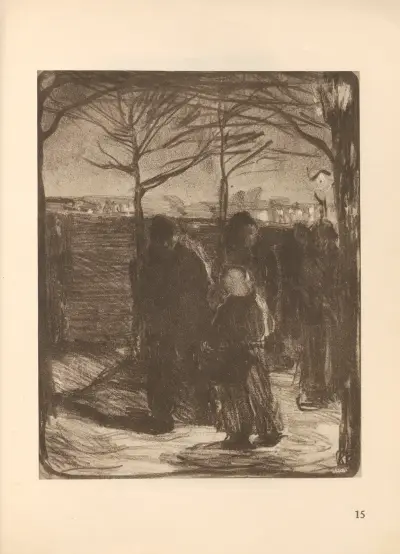 Vorstadt av Käthe Kollwitz