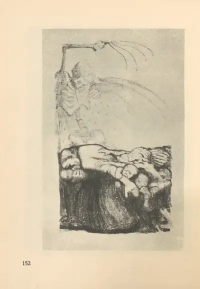 Zu ‘Tod’ gehörig, 1925 – nr 5 av Käthe Kollwitz