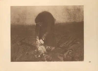Zum ’Bauernkrieg’ gehörig, 1925 – nr 8 av Käthe Kollwitz