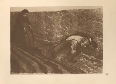 Zum ’Bauernkrieg’ gehörig, 1925 – nr 9 av Käthe Kollwitz