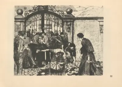 Zum ’Weberaufstand’ gehörig, 1925 – nr 13 av Käthe Kollwitz