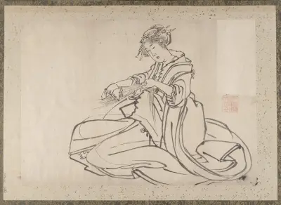 Album of Sketches by Katsushika Hokusai and His Disciples Pl.28 av Katsushika Hokusai