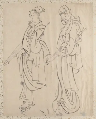 Album of Sketches by Katsushika Hokusai and His Disciples Pl.53 av Katsushika Hokusai