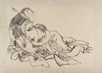 Album of Sketches by Katsushika Hokusai and His Disciples Pl.23 av Katsushika Hokusai