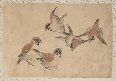 Album of Sketches by Katsushika Hokusai and His Disciples Pl.44 av Katsushika Hokusai