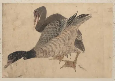 Album of Sketches by Katsushika Hokusai and His Disciples Pl.37 av Katsushika Hokusai