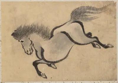 Album skic Katsushiky Hokusaie a jeho žáků, list 47, Katsushika Hokusai
