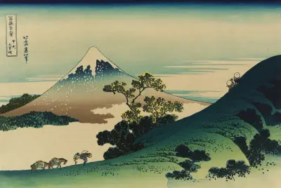 Kōshū inume-tōge av Katsushika Hokusai