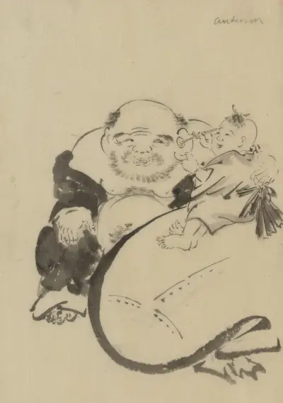 Shakuyaku kana ari, 1830 av Katsushika Hokusai