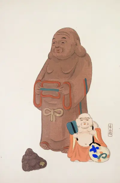 Kyosens samlade illustrationer av japanska leksaker, pl. 051 av Kawasaki Kyosen