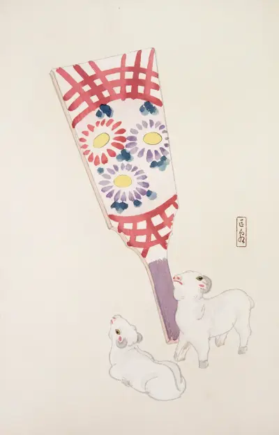 Kyosen’s Collected Illustrations of Japanese Toys Pl.054 av Kawasaki Kyosen