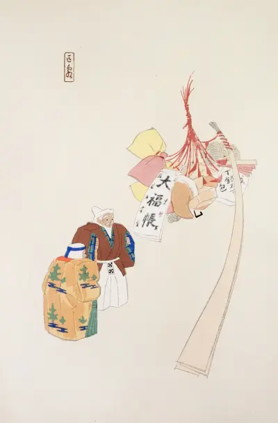 Kyosen’s Collected Illustrations of Japanese Toys Pl.094 av Kawasaki Kyosen