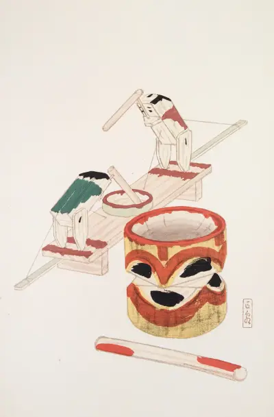 Kyosen’s Collected Illustrations of Japanese Toys Pl.101 av Kawasaki Kyosen
