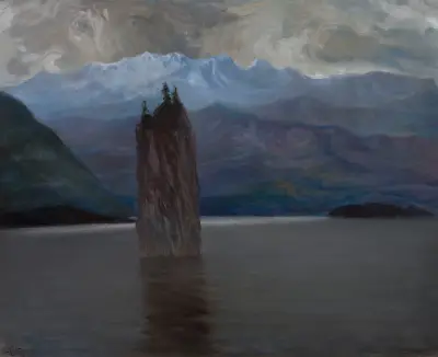 Norwegian fjord av Kazimierz Stabrowski