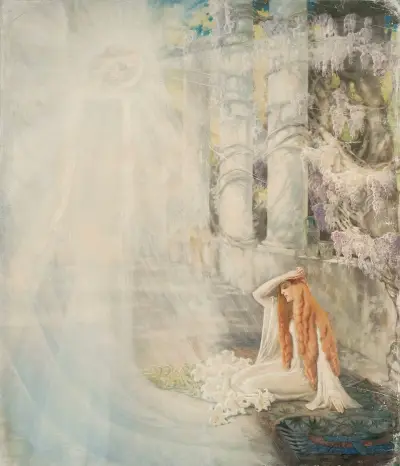 Vision II – sketch for ‘Annunciation’ av Kazimierz Stabrowski