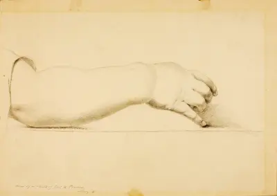 Arm of Child of Hiram Powers av Miner Kilbourne Kellogg