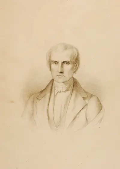 Head of a Gentleman av Miner Kilbourne Kellogg