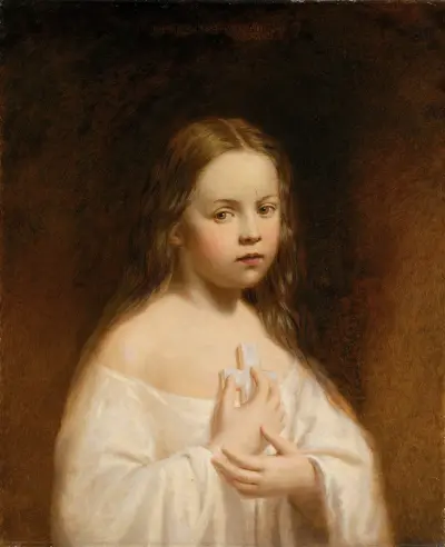 Portrait of Hiram Powers’ Daughter av Miner Kilbourne Kellogg