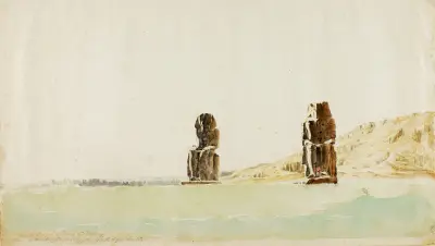 Statyer vid Memnon, Thebe av Miner Kilbourne Kellogg
