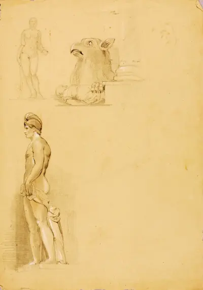 Studies of Sculante av Miner Kilbourne Kellogg