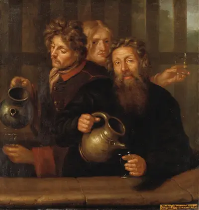 Brunnsmmästaren vid Medevi brunn och hans båda söner av David Klöcker Ehrenstrahl