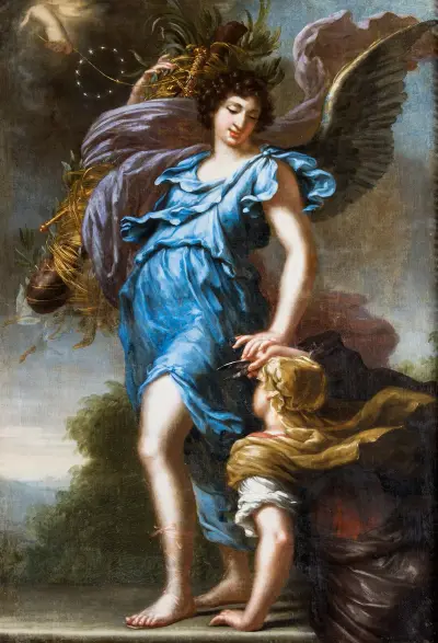 Karl XI:s skyddsängel. Allegori av David Klöcker Ehrenstrahl