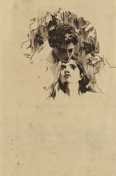 Liebespaar av Koloman Moser