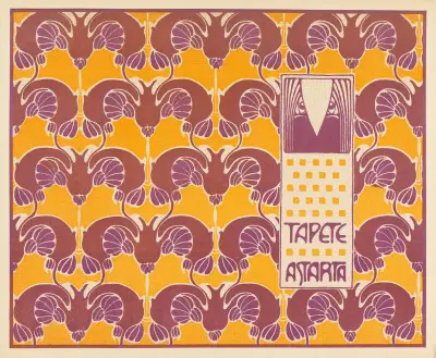 Tapete Astarta (Astarta Wallpaper) av Koloman Moser