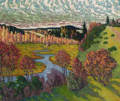 Sügismaastik, 1912 av Konrad Mägi