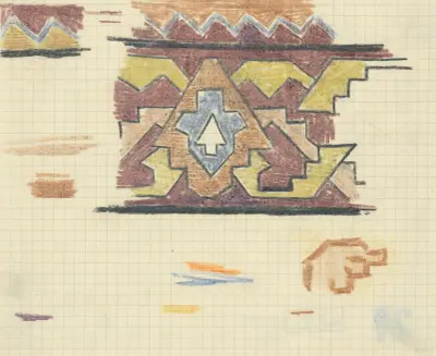 Štúdia geometrického ornamentu av Konštantín Bauer
