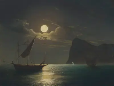 Moonlight – nr 1 av Ivan Konstantinovich Aivazovsky