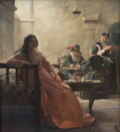 Leonora Christina in Prison (1869_1870) av Kristian Zahrtmann
