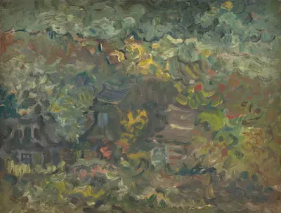 Little Houses by the Forest av Arnold Peter Weisz-Kubínčan