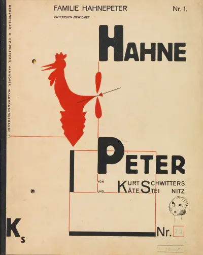 Hahne Peter, 1924 – nr 1 av Kurt Schwitters