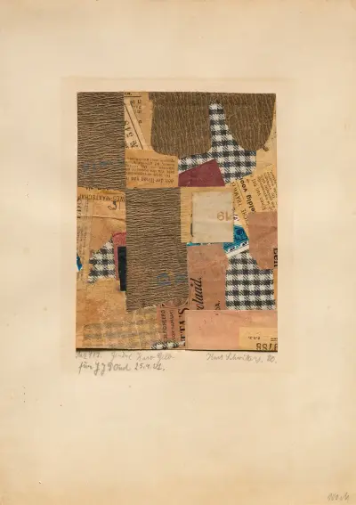 Mz 117. Genève Karo Gelb av Kurt Schwitters