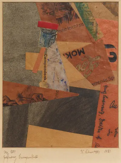 Mz 259 Zeichnung Campendonk av Kurt Schwitters