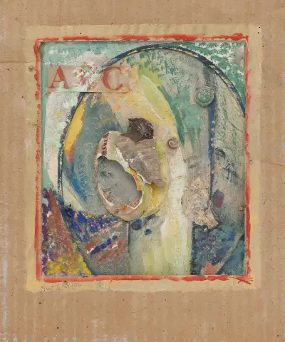 Utan titel (ABC) av Kurt Schwitters