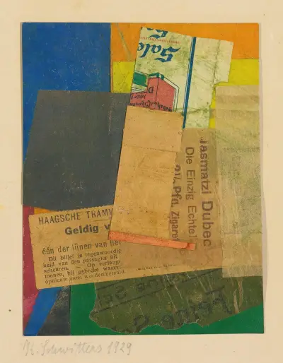 Ohne Titel (Geldig) av Kurt Schwitters