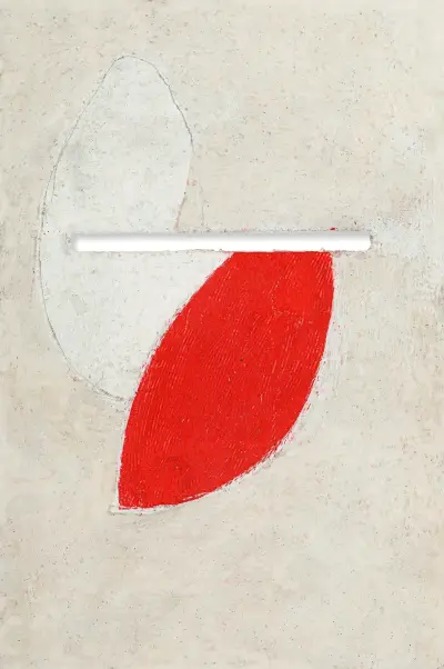 Utan titel (Med slits) av Kurt Schwitters