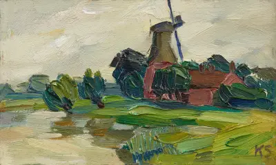 Utan titel (Logaer färja) av Kurt Schwitters