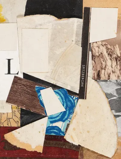 Spetsbergen, Merzzeichnung av Kurt Schwitters