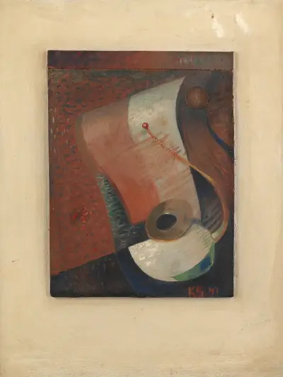 Still life with penny av Kurt Schwitters