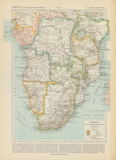 Afrika. Centrala och södra delen av Paul Vidal de La Blache