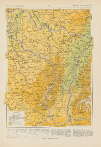 Elsass-Lothringen von Paul Vidal de La Blache