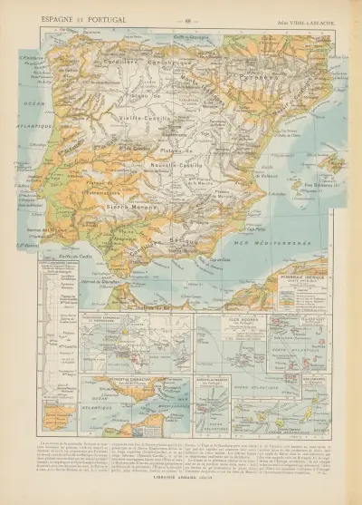 Spanien und Portugal, 1913 – Nr. 1 von Paul Vidal de La Blache