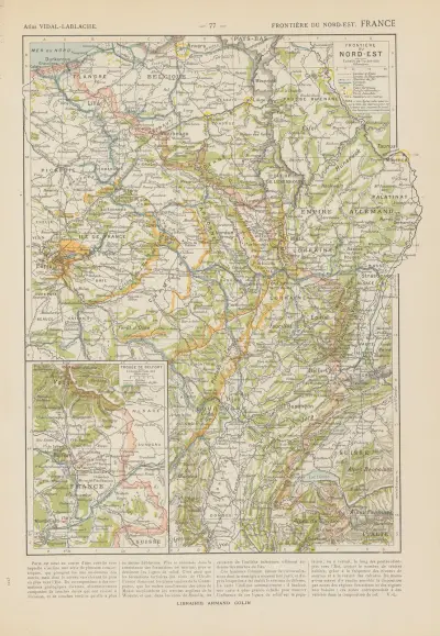 Francja. Granica północno-wschodnia, Paul Vidal de La Blache